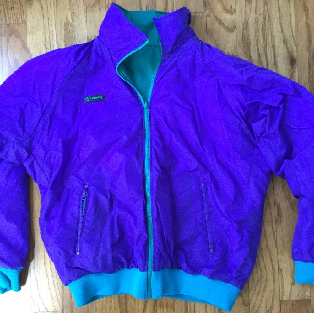 Retro Columbia reversible jacket two tone